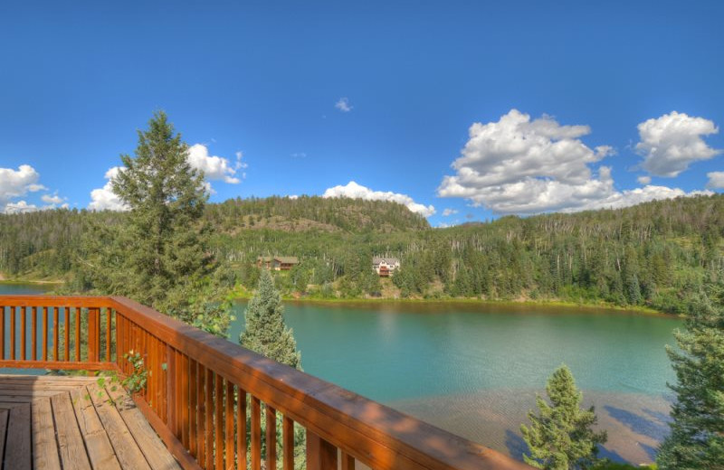 Rental lake view at Hill Country Lake House.