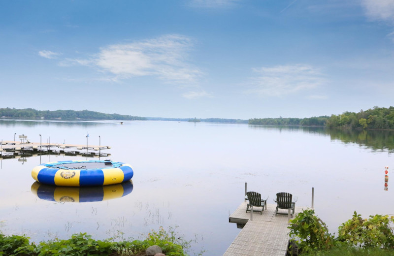 Lake view at Ruttger's Bay Lake Lodge.