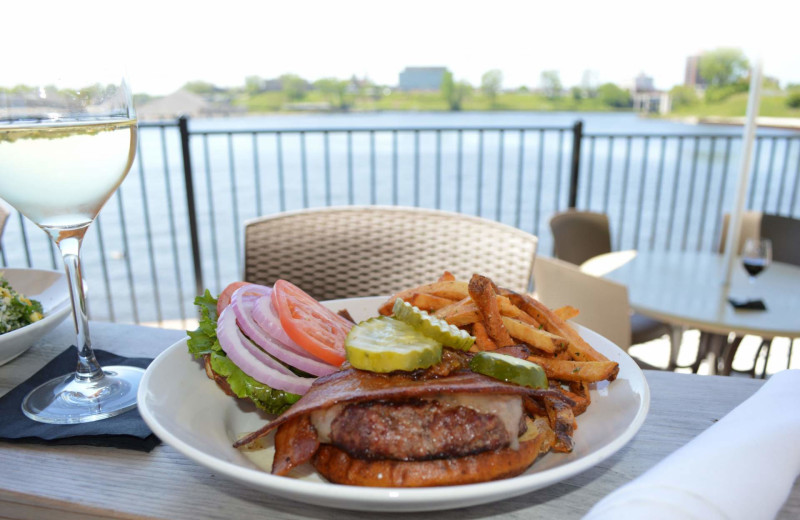 Dining at The Inn at Harbor Shores.