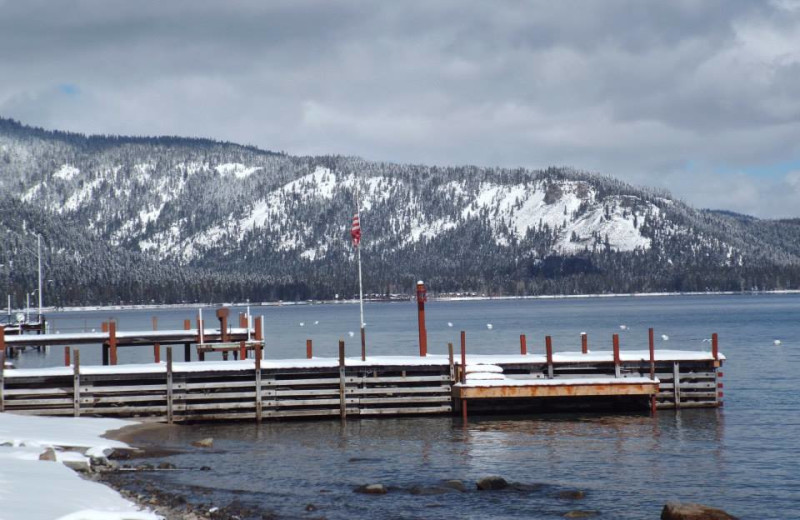 Fishing pier at Tahoma Lodge.