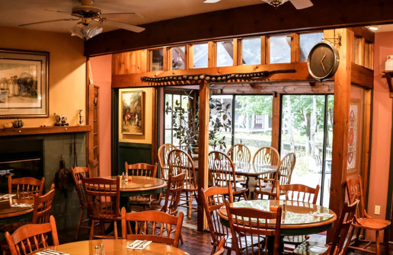 Dining room at The Cornell Inn Lenox.