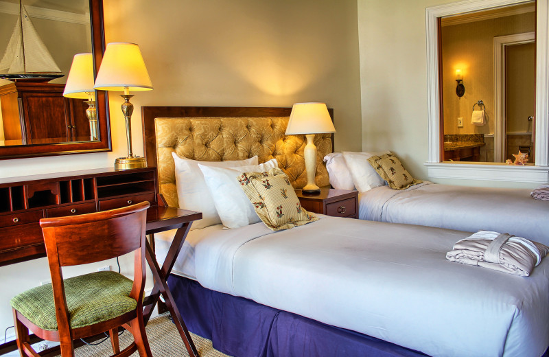 Guest bedroom at Poets Cove Resort & Spa.