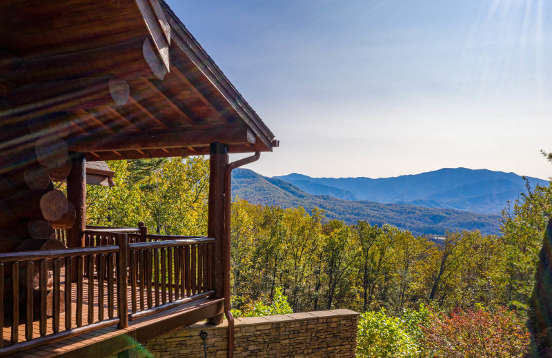 Deck at American Patriot Getaways - Grizzly's Den.