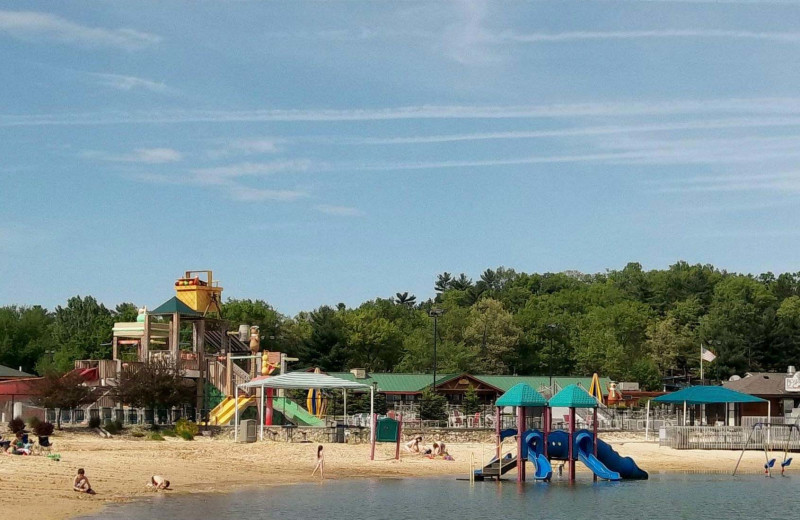 The beach at Warrens Lodging.