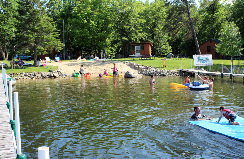 Beach at Timber Trails Resort.