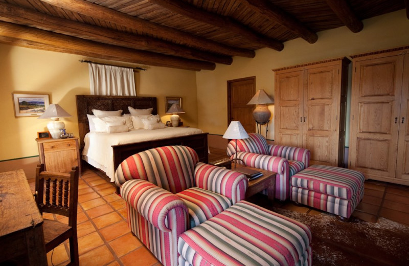 Guest room at Cibolo Creek Ranch.