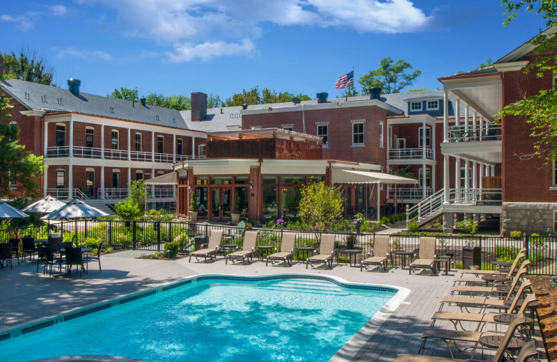 Outdoor pool at Inn at Diamond Cove.