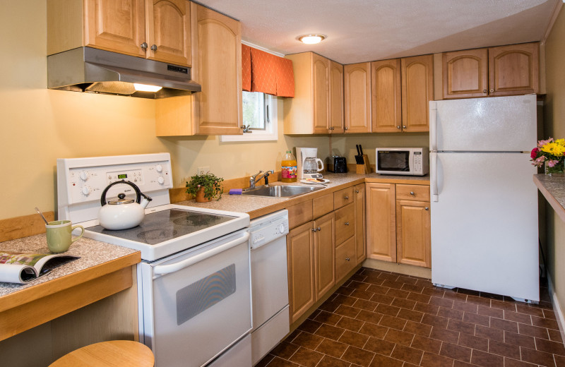 Guest kitchen at The Meadowmere Resort.