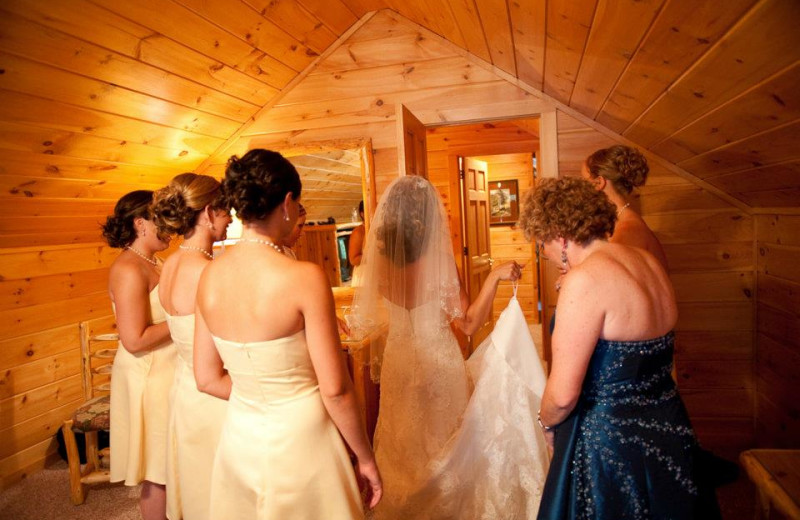 Wedding at Mountain Springs Lake Resort.