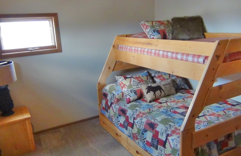 Rental bedroom at No Moosin' Around Lodging Services.