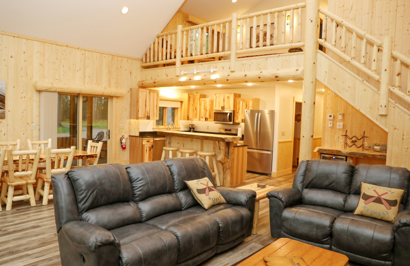 Cabin interior at Timber Bay Lodge & Houseboats.