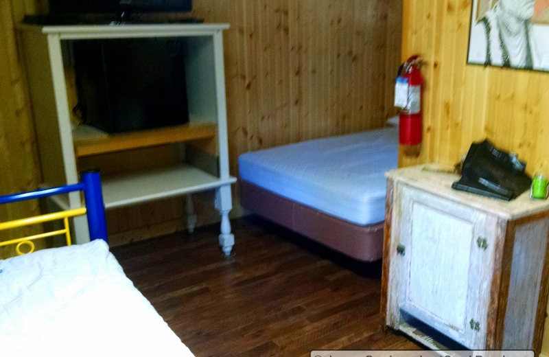 Cabin beds at Lost Creek Guest Ranch.