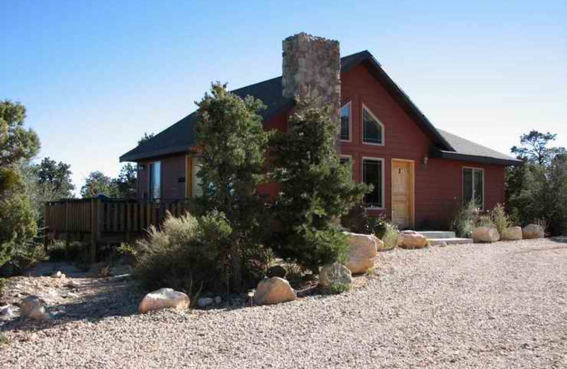 Cabin exterior at Stone Canyon Inn.