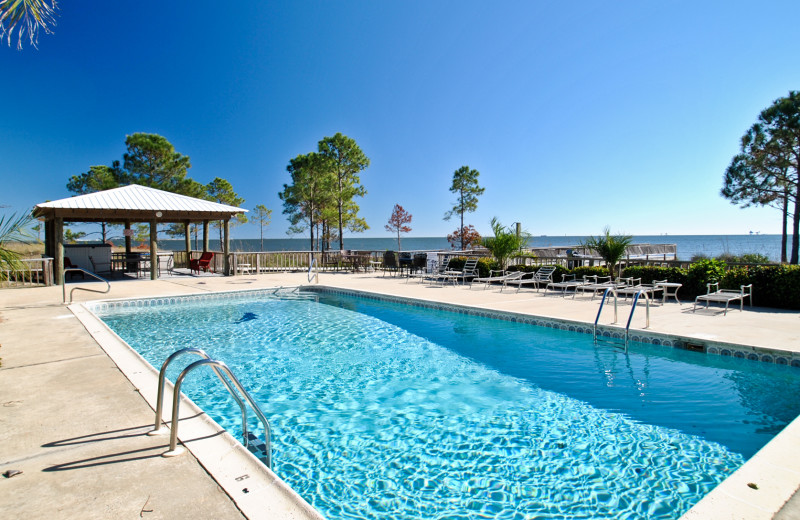 Rental pool at Dauphin Island Beach Rentals, LLC.