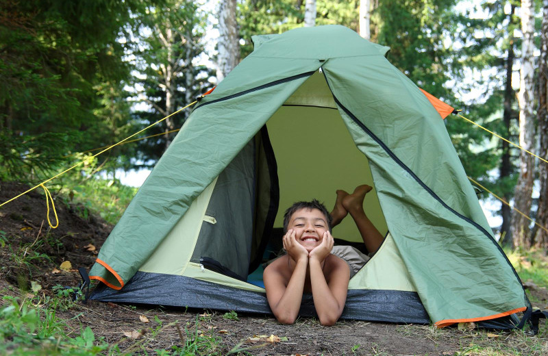 Camping at Basswood Country Resort.