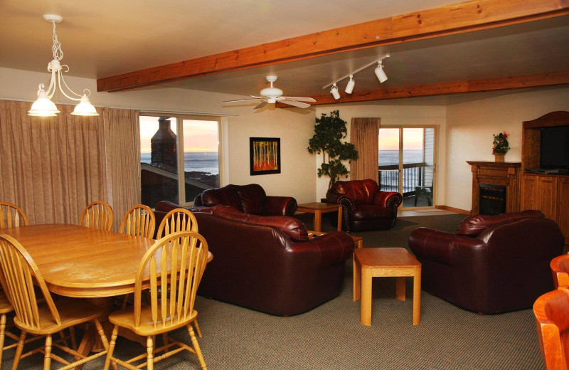 Suite interior at Adobe Resort.