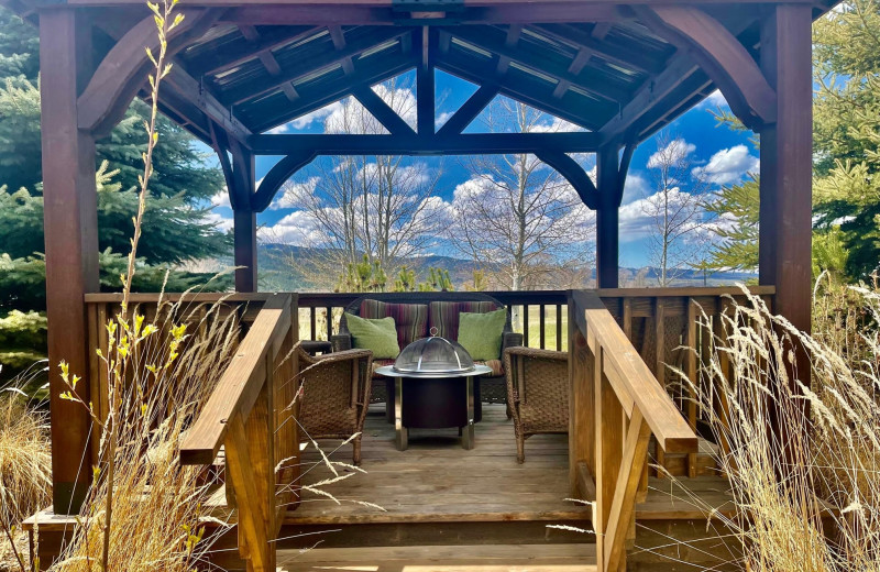 Gazebo at River Retreat Lodge.