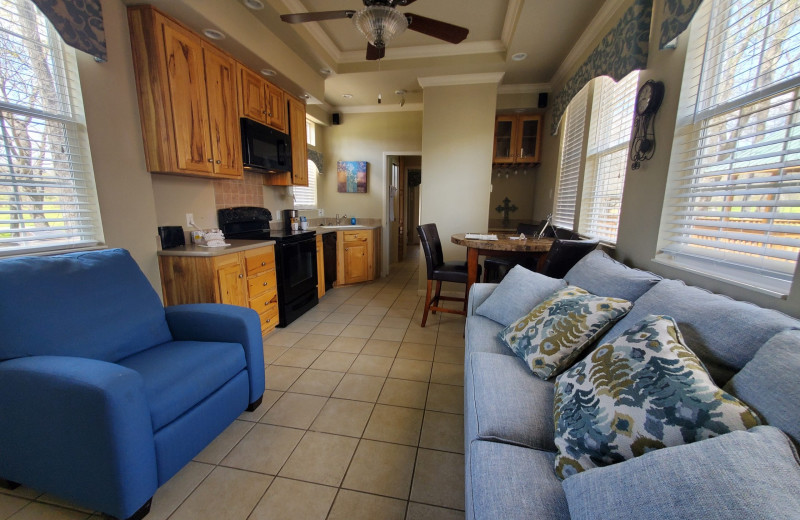 Cottage interior at Mill Creek Ranch Resort.