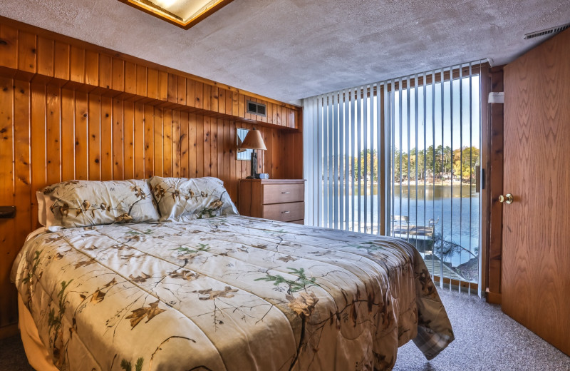 Rental bedroom at Hiller Vacation Homes.