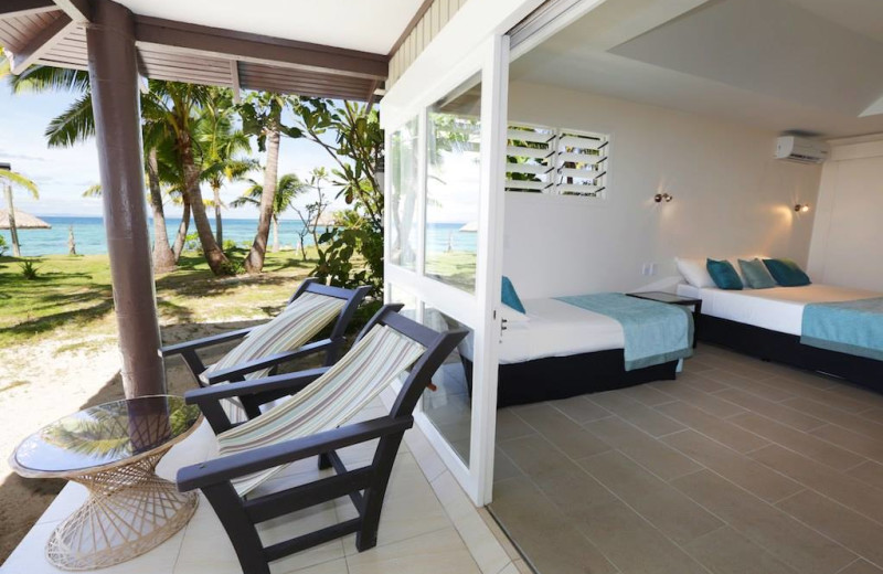 Guest room at Treasure Island Resort.