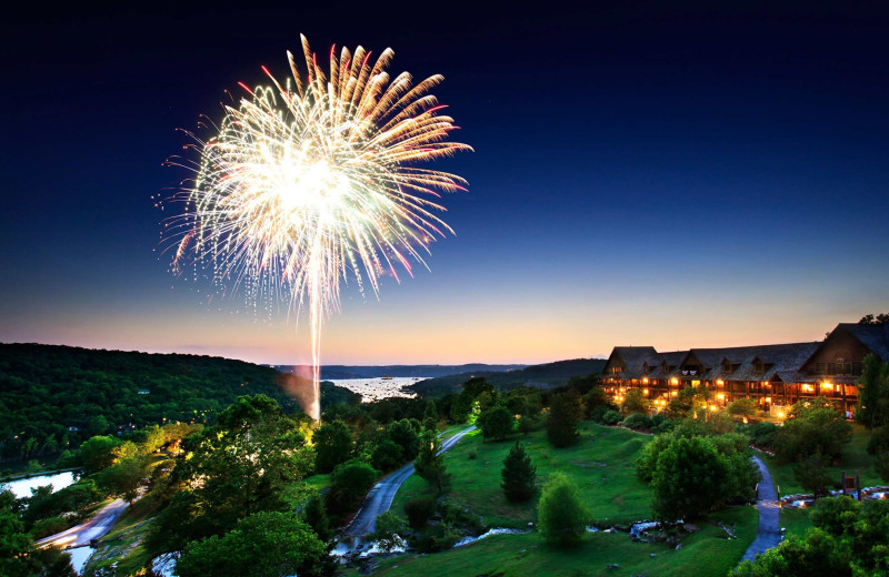 Fireworks at Big Cedar Lodge.