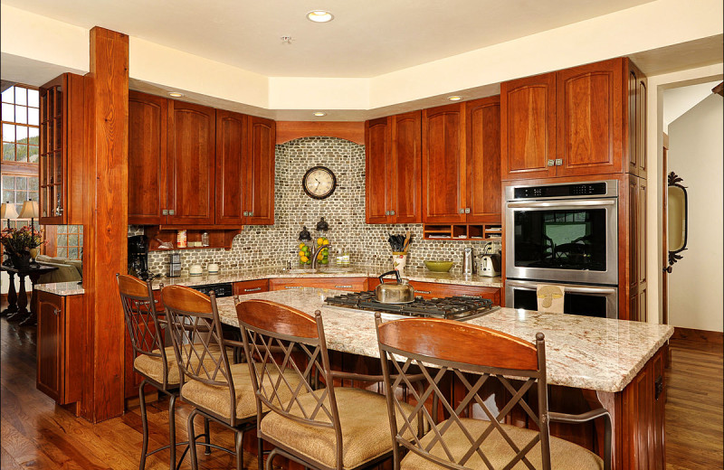 Rental kitchen at Breckenridge Rentals by Owner.