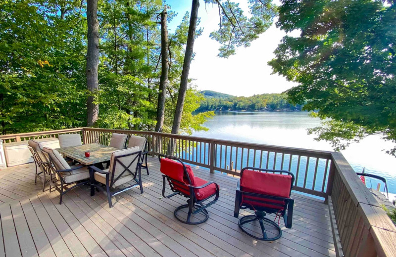 Rental deck at Northern Living - Luxurious Vacation Rentals.