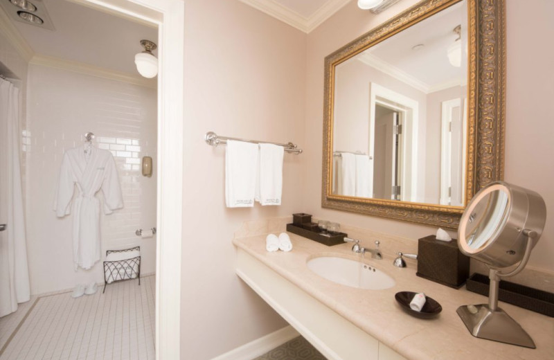 Guest bathroom at Castle Hotel & Spa.