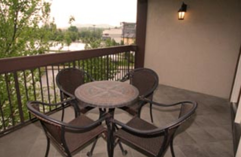 Private Patio at The Inn at Christmas Place