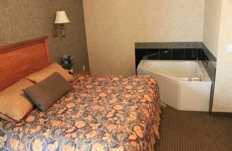 Guest room at Rushmore Express Inn & Family Suites.