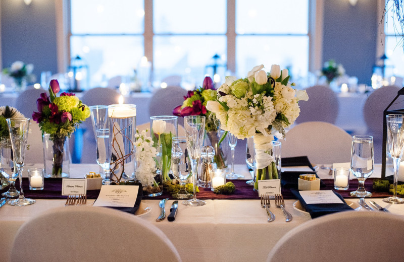 Wedding reception at Bluefin Bay on Lake Superior.