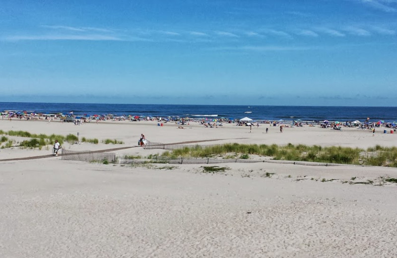 The beach at Paradise Oceanfront Resort.