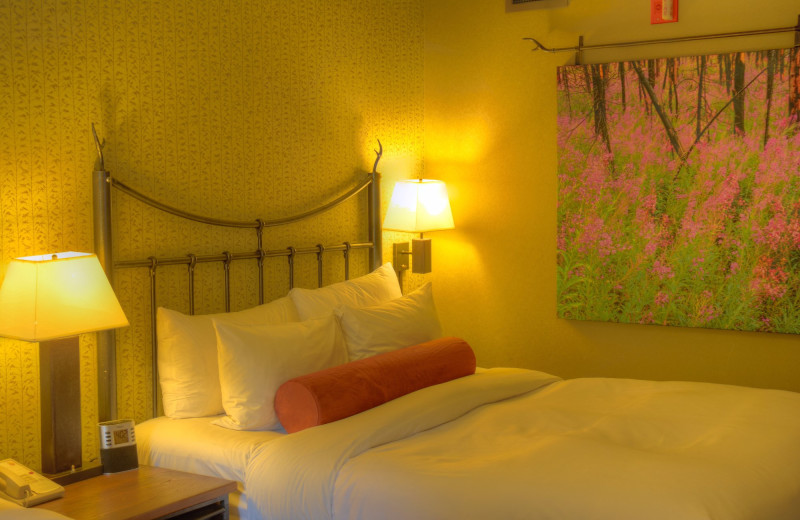 Guest room at Banff Caribou Lodge & Spa.
