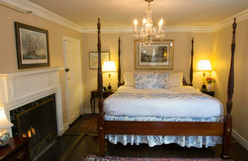 Guest room at Samuel Durfee House.