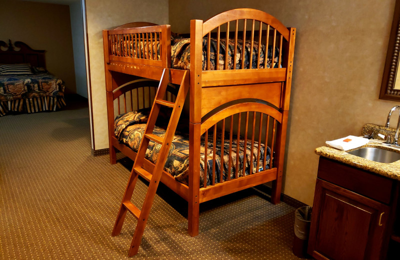 Guest room at Rushmore Express Inn & Family Suites.