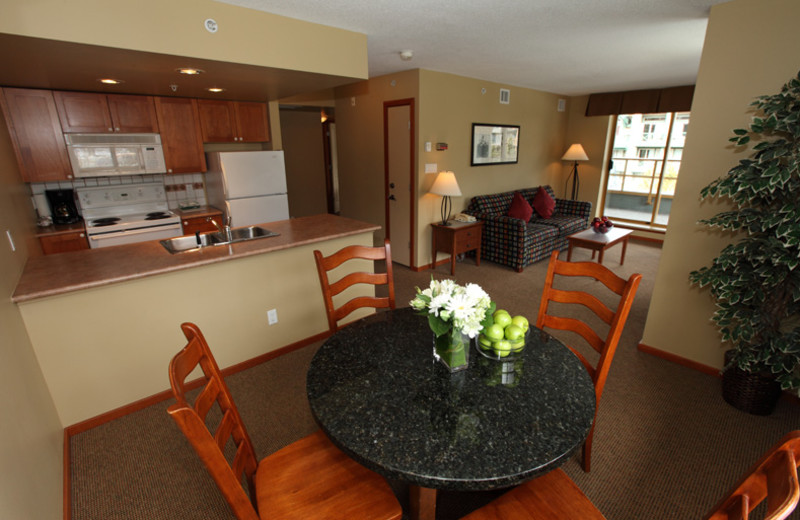 Guest kitchen at Whistler Cascade Lodge.