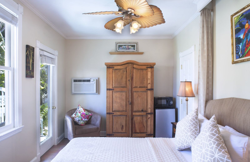 Guest room at Coco Plum Inn.