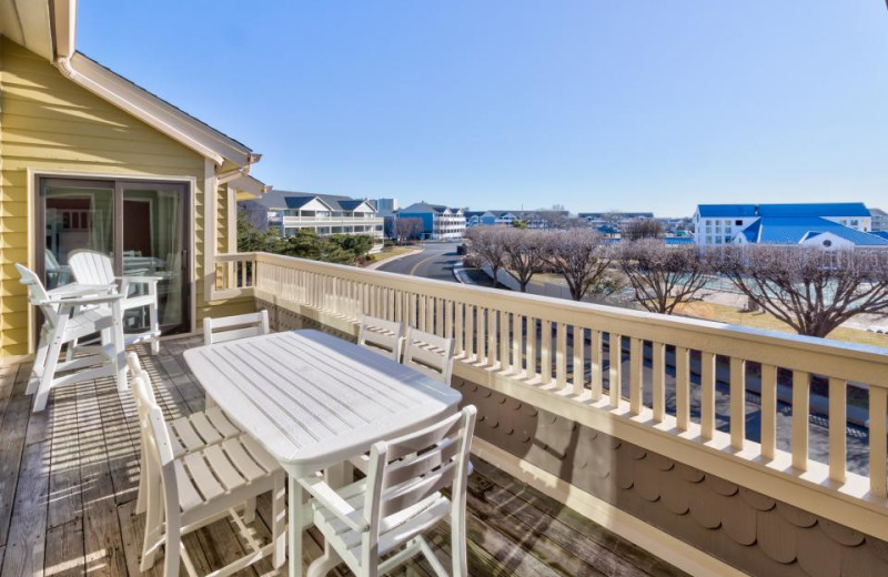 Rental balcony at Vacasa Ocean City.