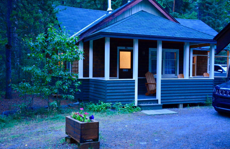 Cabin exterior at Johnston Canyon Lodge & Bungalows.