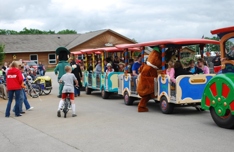 Train at Yogi Bear's Jellystone Park Warrens.