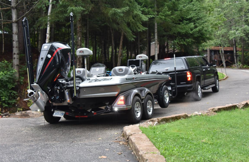 Boat at Mattawa River Resort.