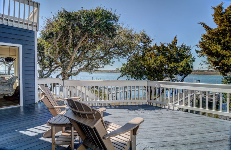 Rental deck at Topsail Realty.