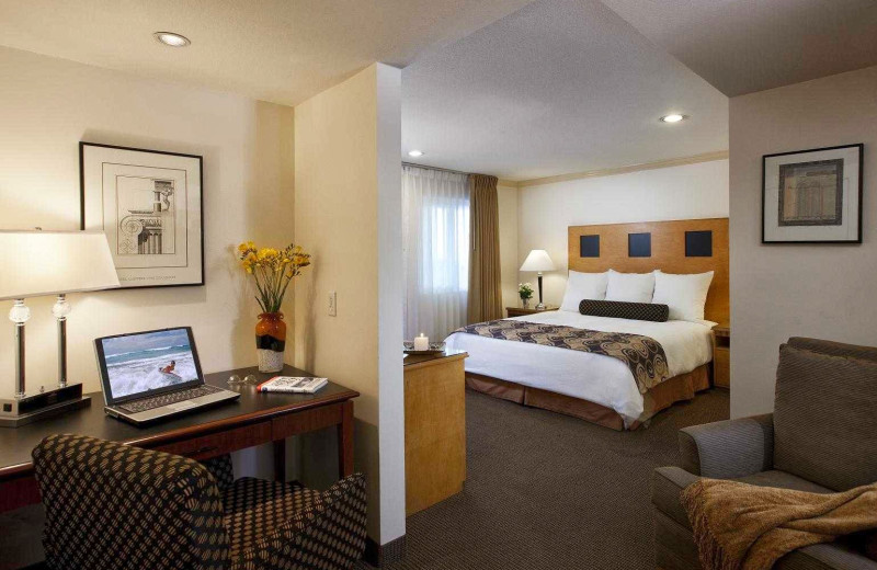 Guest room at Best Western Carlyle Inn.