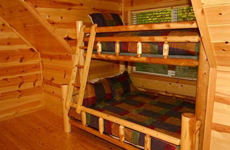 Bunk Beds at Baskins Creek Cabin Rentals 