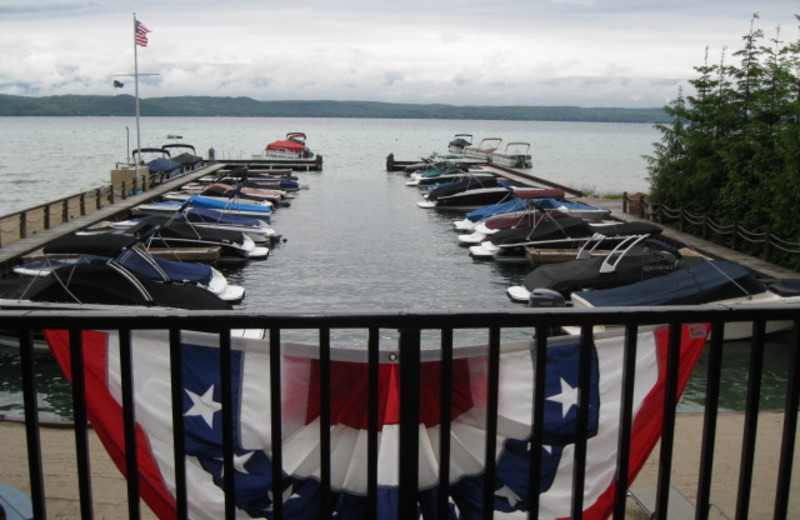 Balcony view at Glen Craft Marina and Resort.