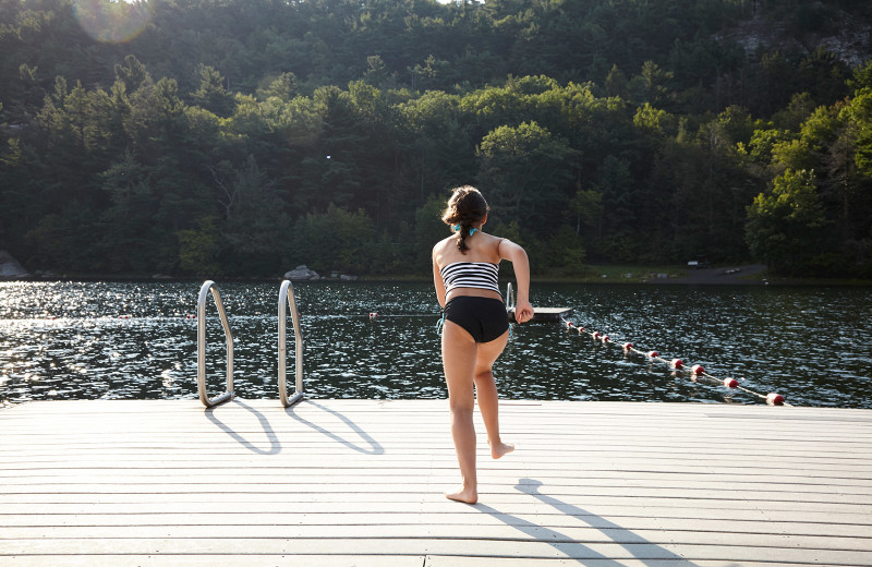 Dock at Mohonk Mountain House.