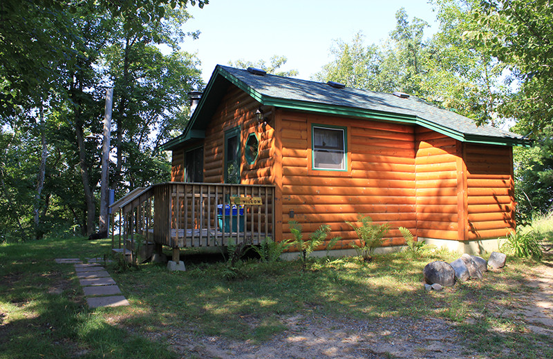 Cabin exterior at Upper Cullen Resort.