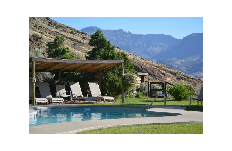 Outdoor pool at Rimrock Dude Ranch.