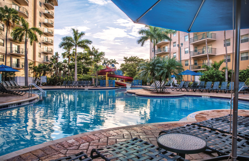 Outdoor pool at Wyndham Palm-Aire.