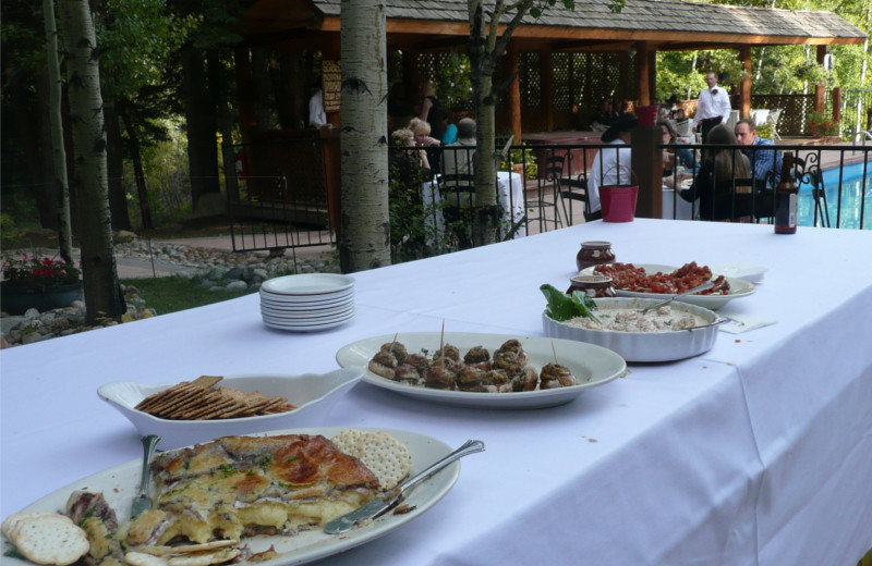 Dining at Tumbling River Ranch.